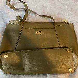 Olive Green Leather Michael Kors Bag